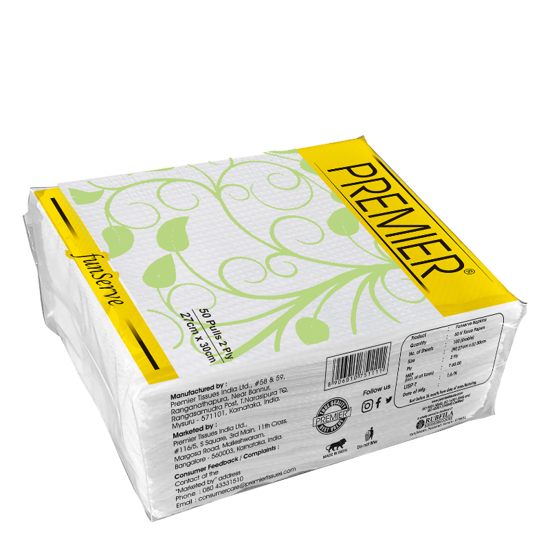 Premier Fun Serve Napkins 50 Pulls - Pack of 5