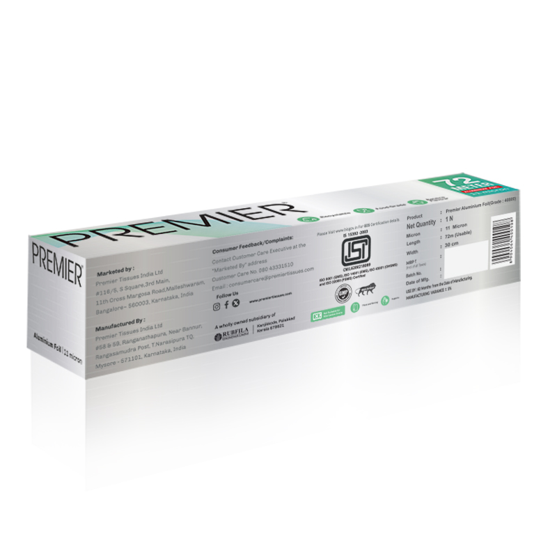 Premier Aluminum Foil 72mtr - Pack of 2