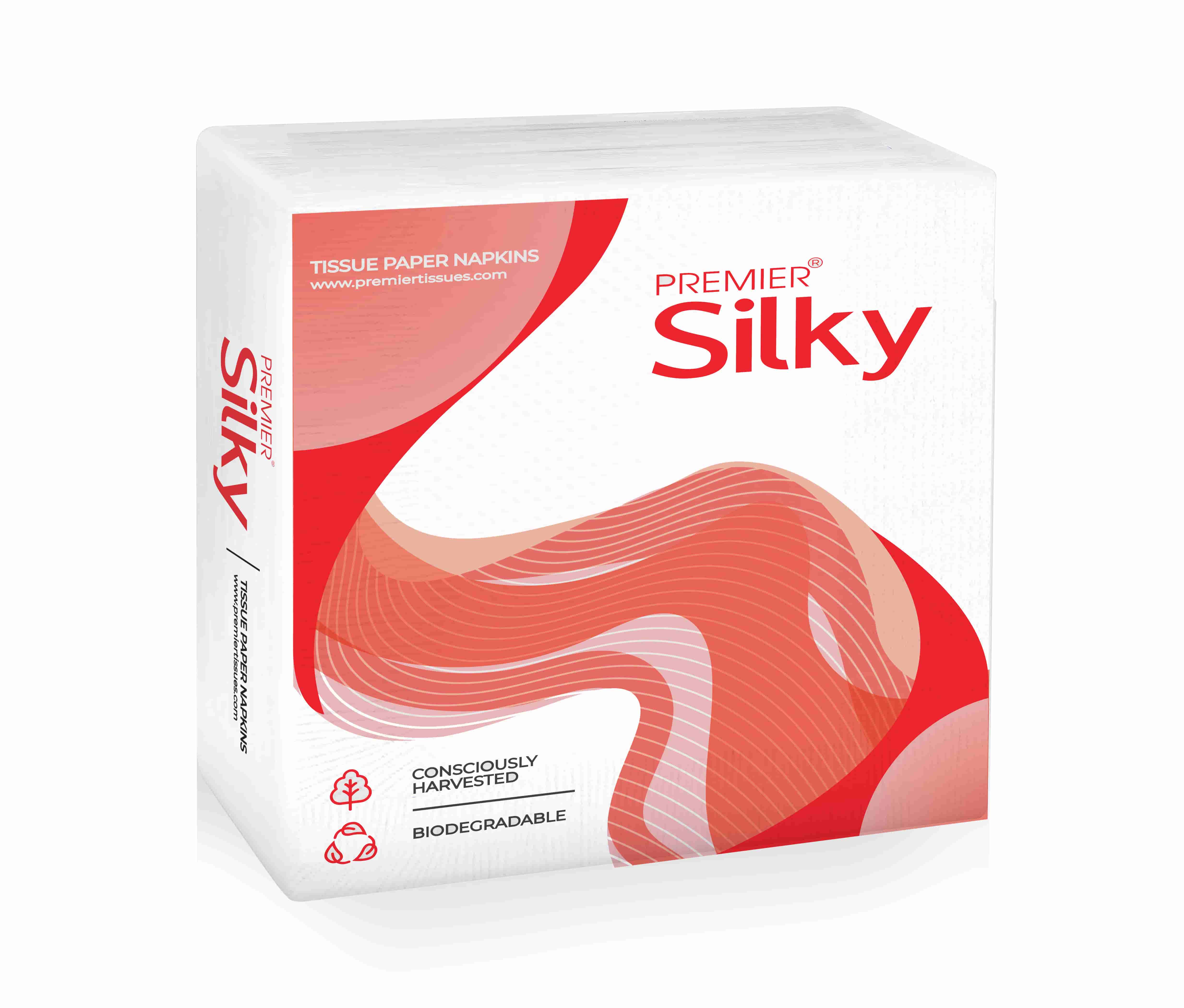 Premier Silky Napkins 90 Pulls- Pack of 4