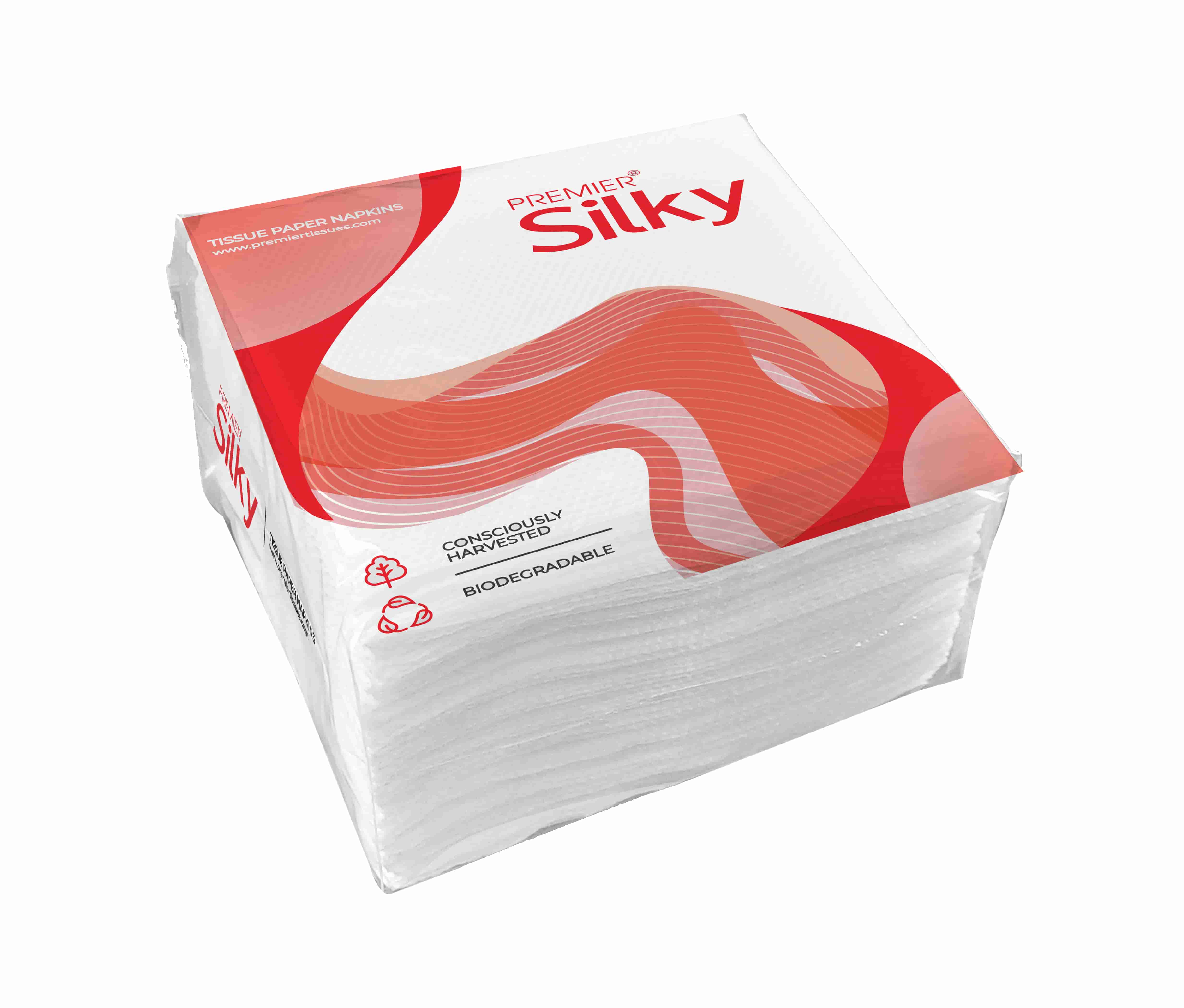 Premier Silky Napkins 90 Pulls- Pack of 4