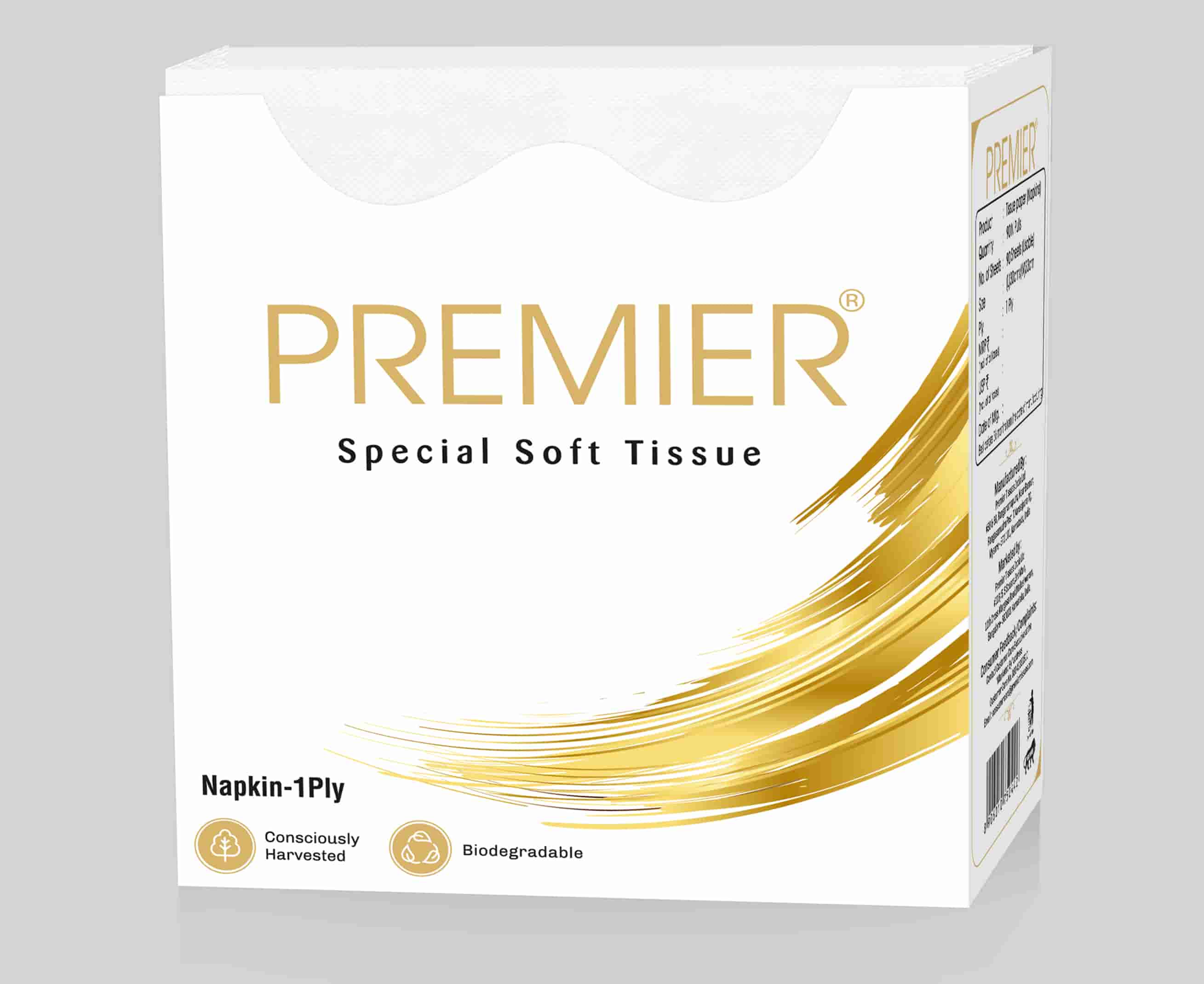 Premier Paper Napkin 90 Pulls - Pack of 4
