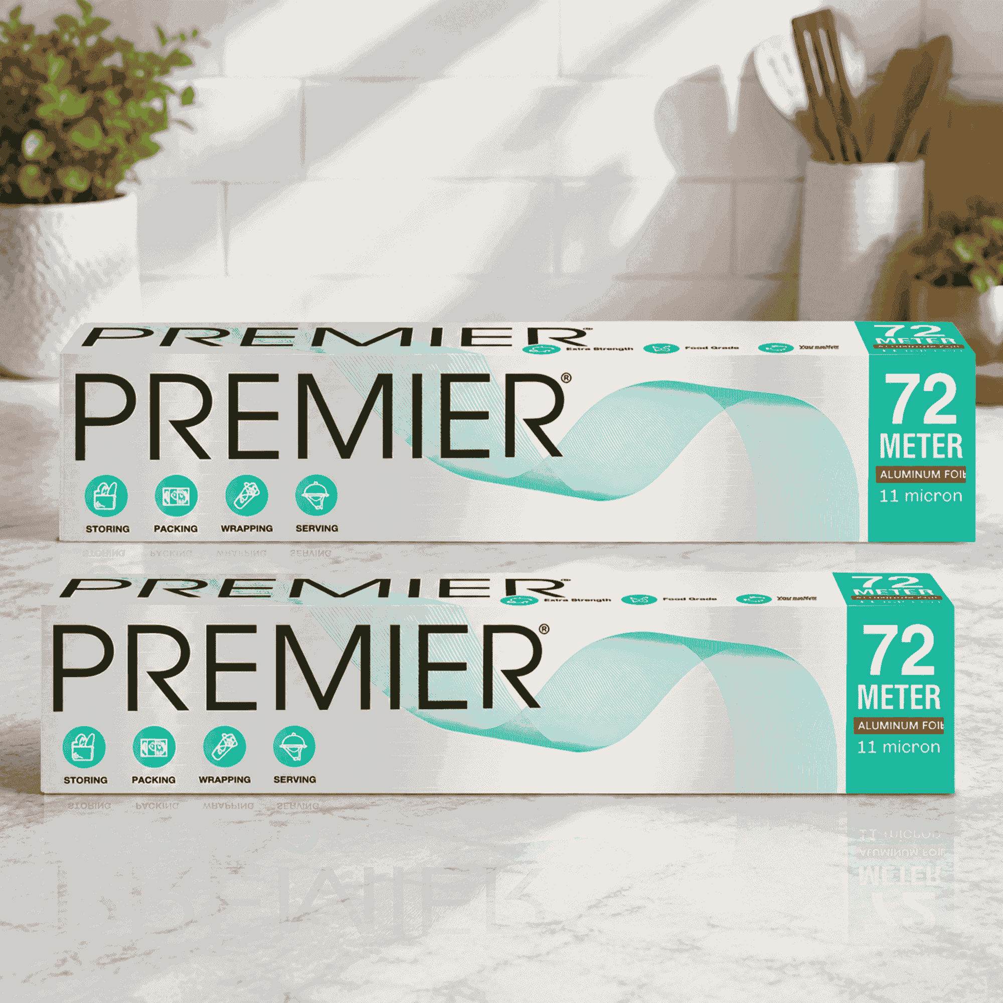Premier Aluminum Foil 72mtr - Pack of 2