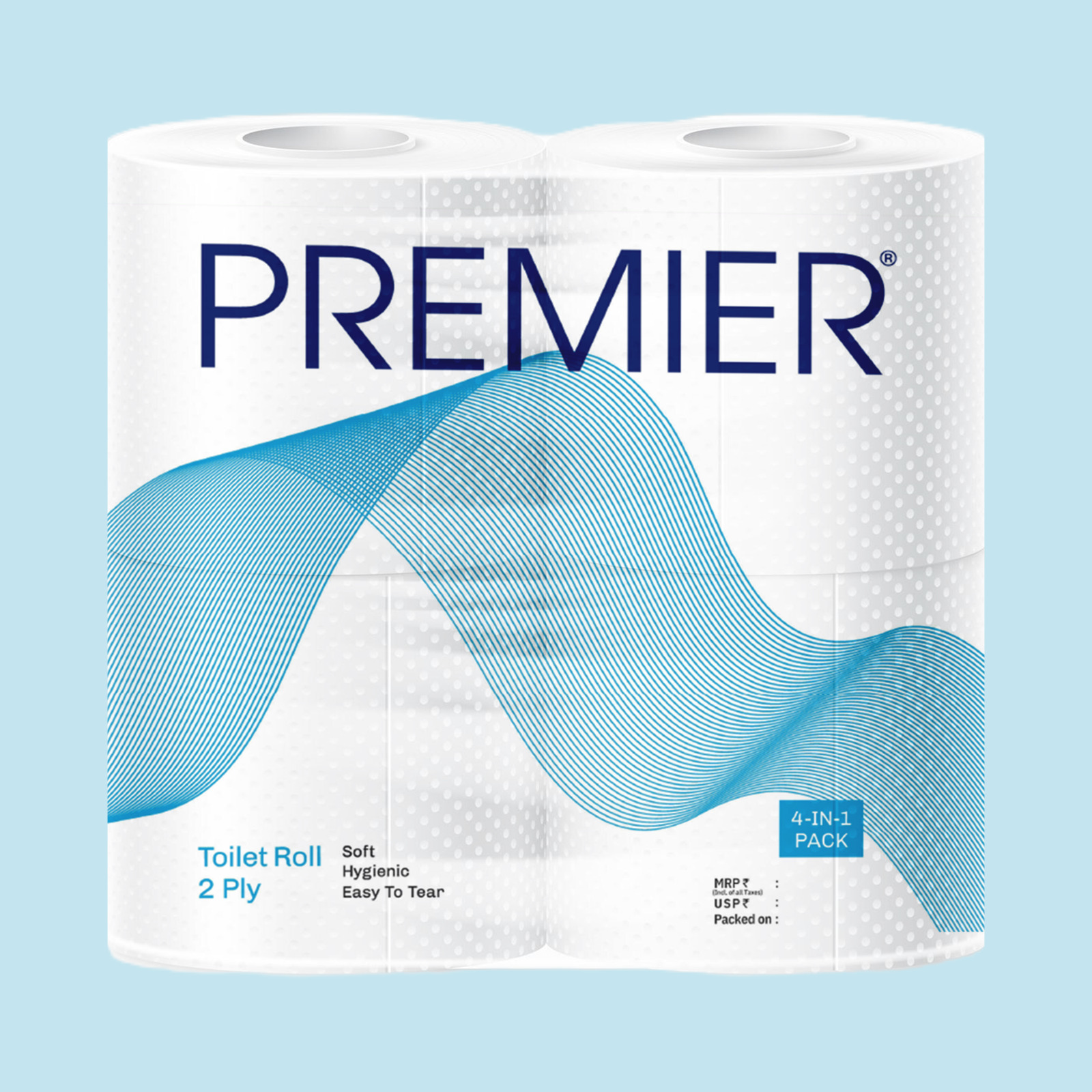 Premier Toilet Roll 170 Pulls 4x1 - Pack of 2