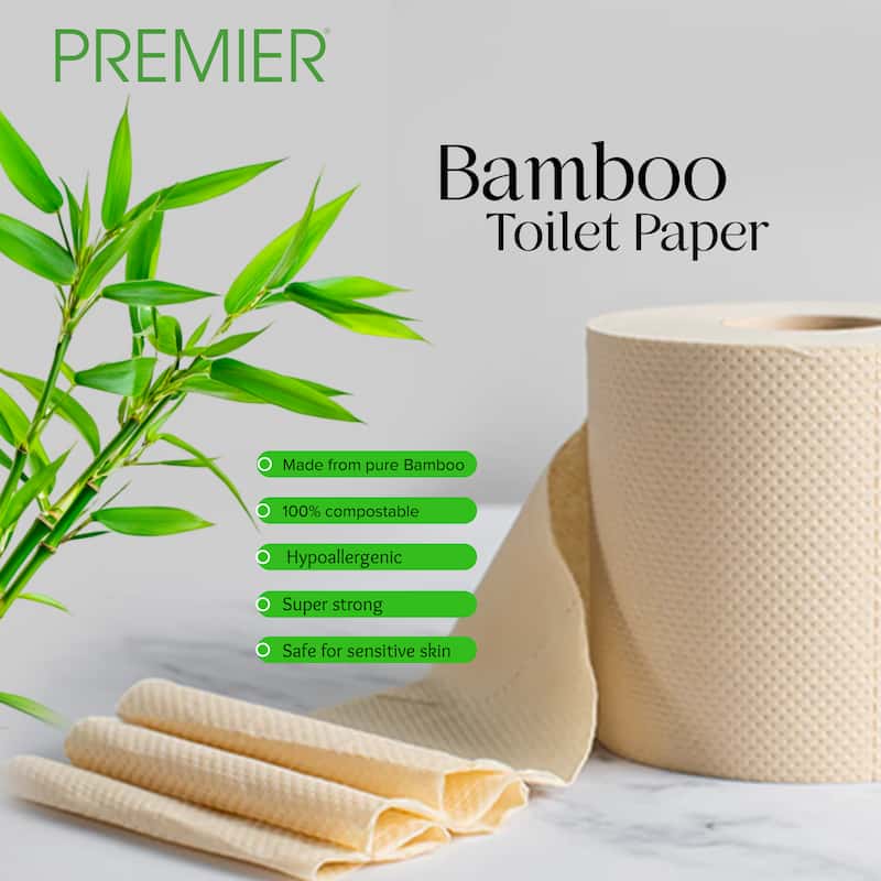 Premier Bamboo Toilet Roll 180 Pulls 6x1
