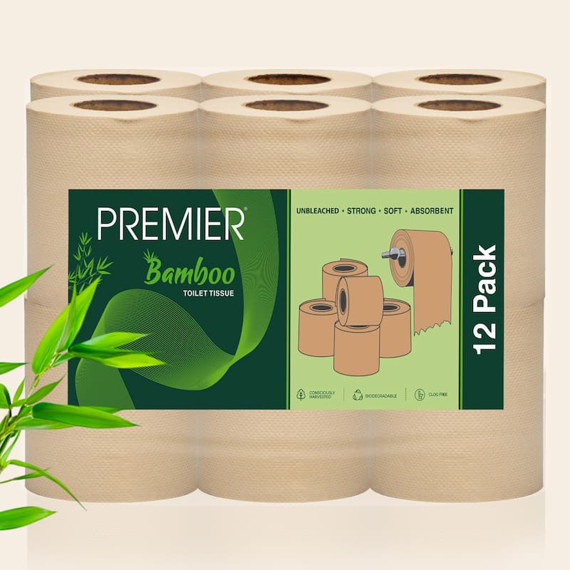 Premier Bamboo Toilet Roll 300 Pulls 12x1