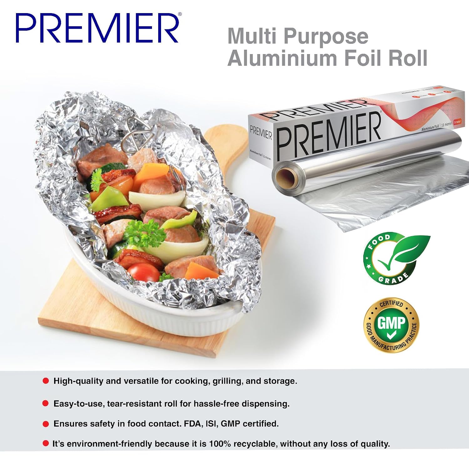Premier Aluminum Foil 9mtr- Pack of 5