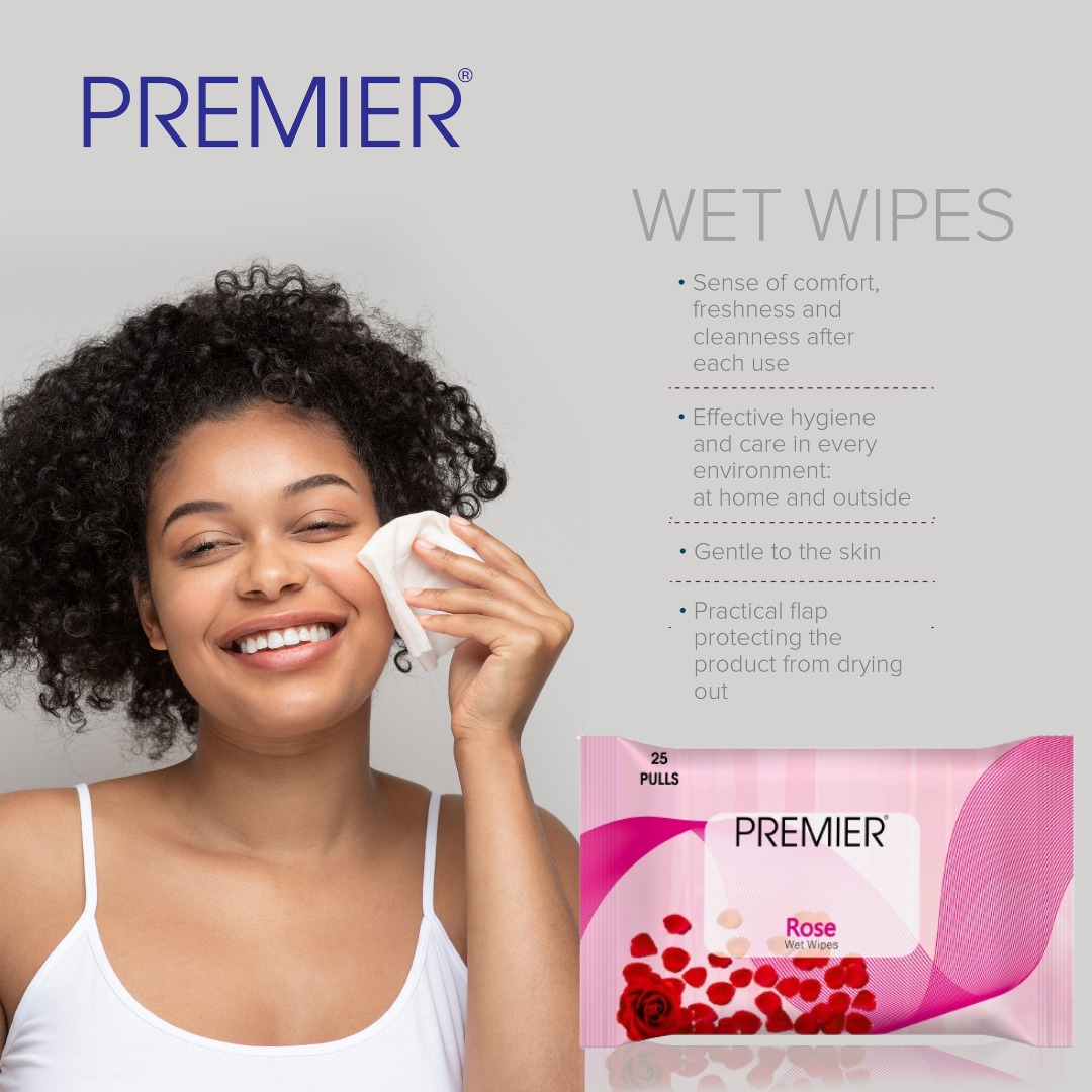 Premier Wet Wipes 25 Pulls Assorted - Pack of 4