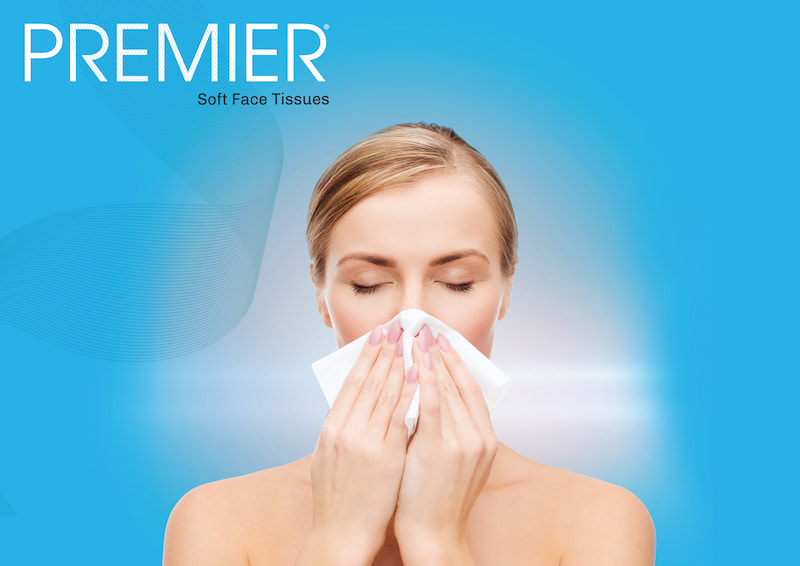 Premier Face Tissues 2 ply 200 pulls Refill Pack - Pack of 4
