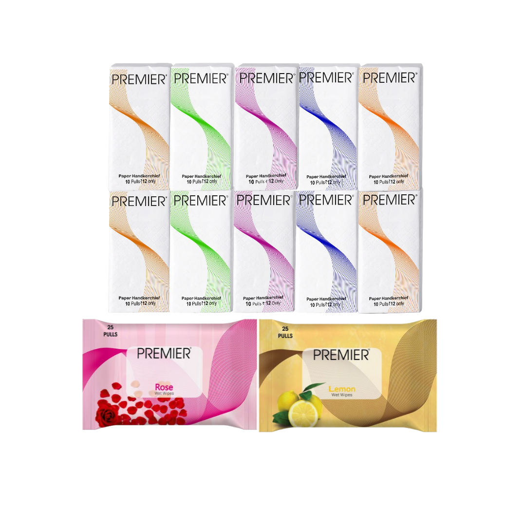 Premier pocket Hanky 2 ply 10 pulls