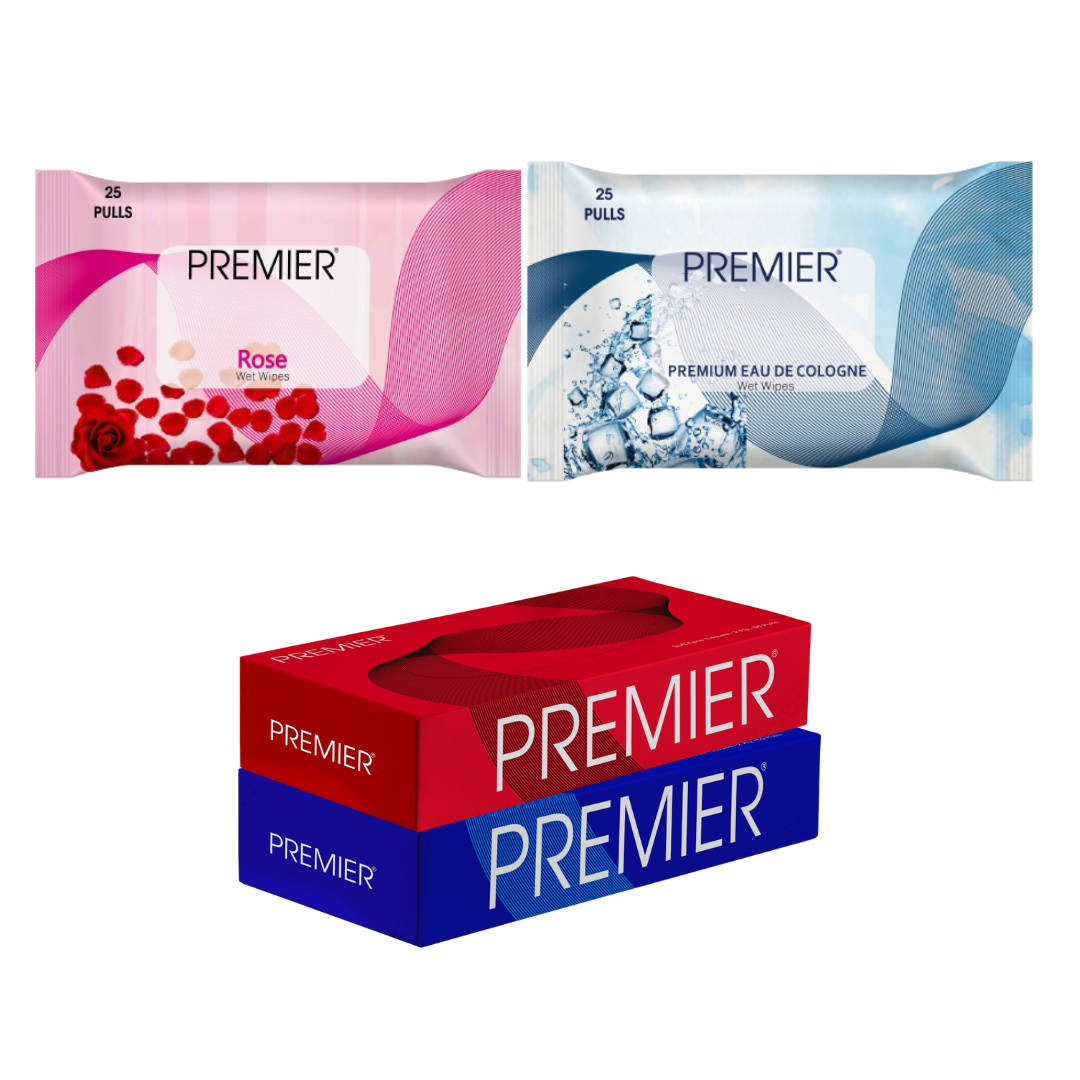 Premier Wet Wipes 25 Pulls Assorted